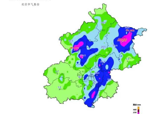 北京已有226个气象站,累计降水量达暴雨量级 北京已有226个气象站,累计降水量达暴雨量级