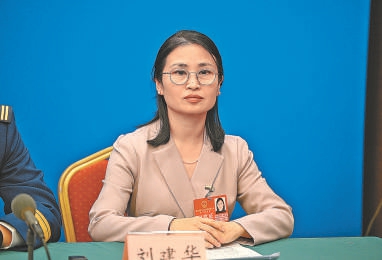 顺义团代表刘建华。