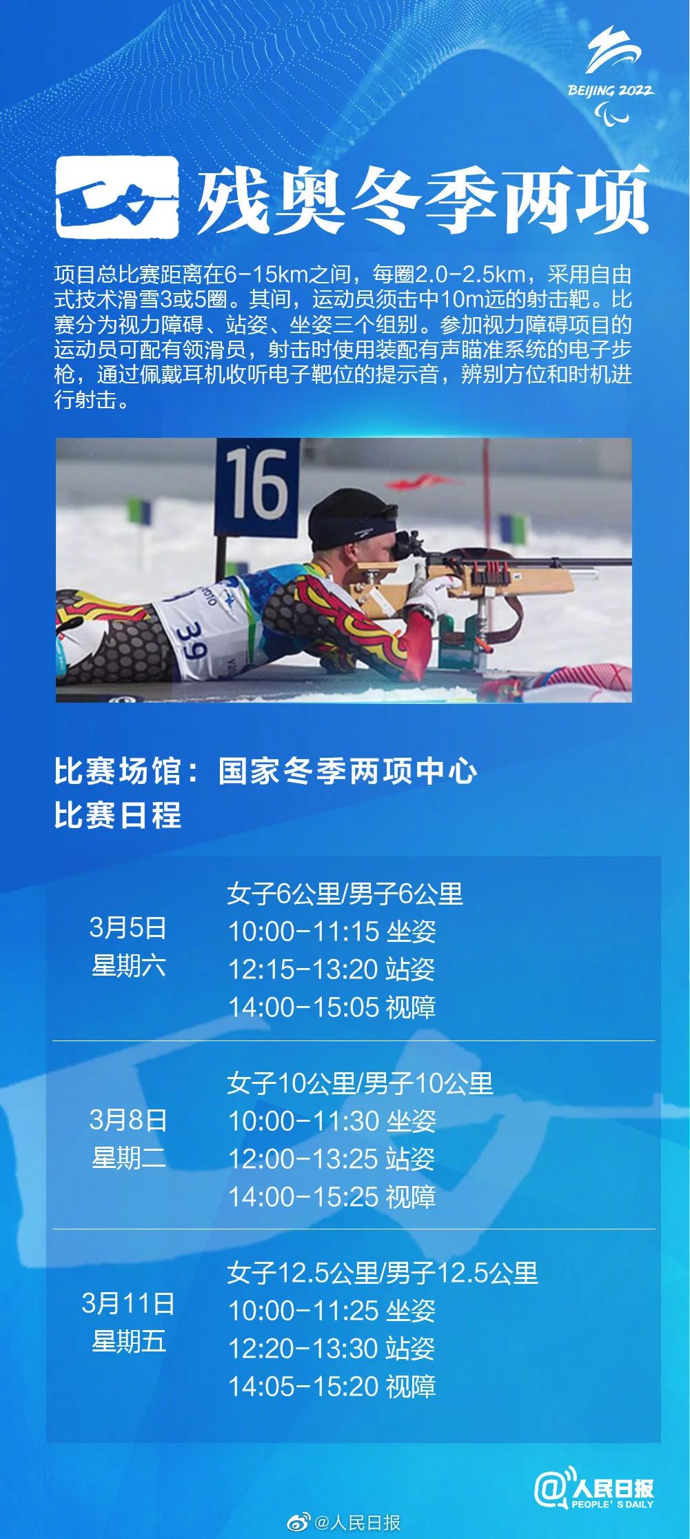 北京冬残奥会赛程
