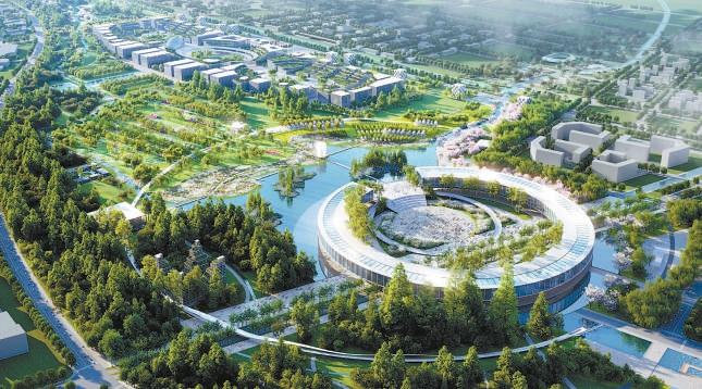 大兴机场临空经济区中央公园将于2022年内开工建设 效果图