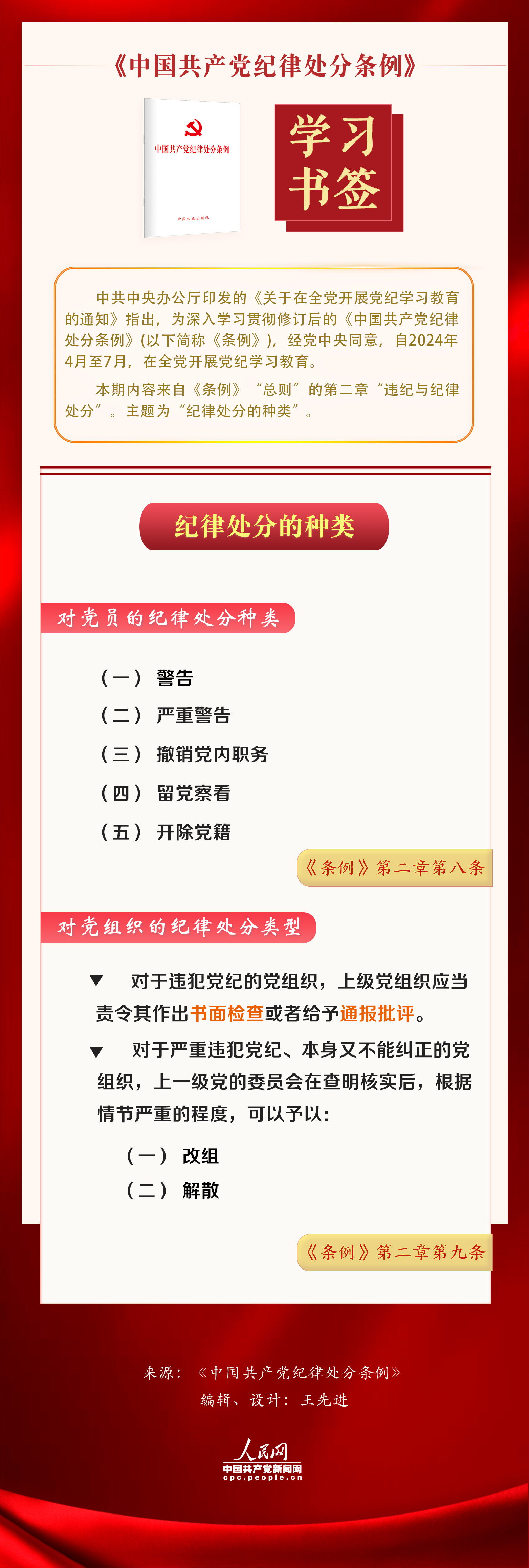 学习书签｜纪律处分的种类