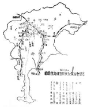 平津学生南下宣传路线略图
