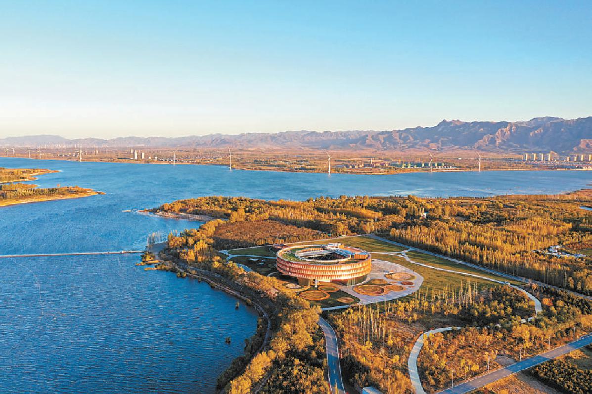 经过几年的综合治理，永定河流域的河北怀来官厅水库国家湿地公园美景如画。