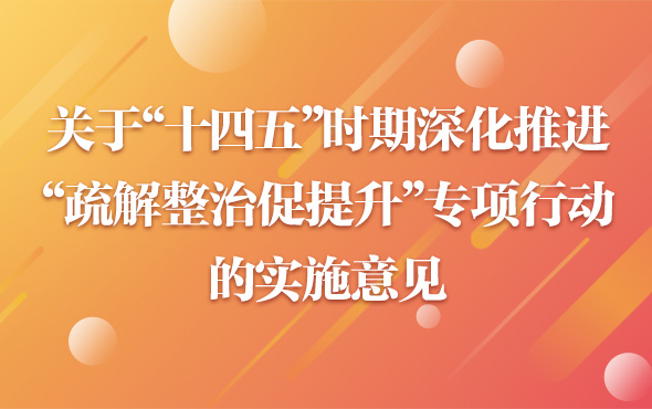 关于“十四五”时期深化推进“疏解整治促提升”专项行动的实施意见