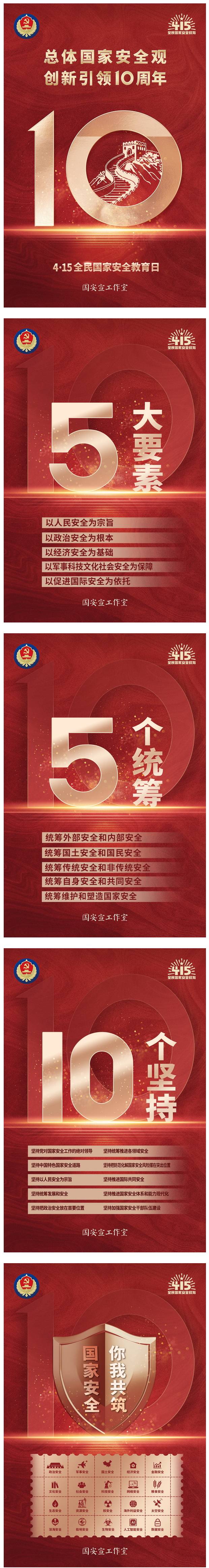 第九个全民国家安全教育日主题海报