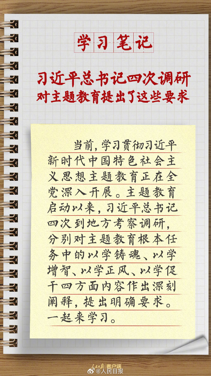习近平总书记四次调研 对主题教育提出了这些要求
