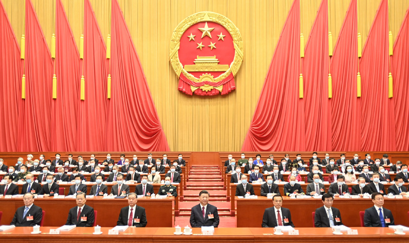 3月5日，第十三届全国人民代表大会第四次会议在北京人民大会堂开幕。党和国家领导人习近平、李克强、汪洋、王沪宁、赵乐际、韩正、王岐山等出席，栗战书主持大会。