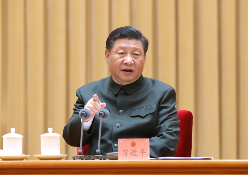3月9日下午，中共中央总书记、国家主席、中央军委主席习近平出席十三届全国人大四次会议解放军和武警部队代表团全体会议并发表重要讲话。
