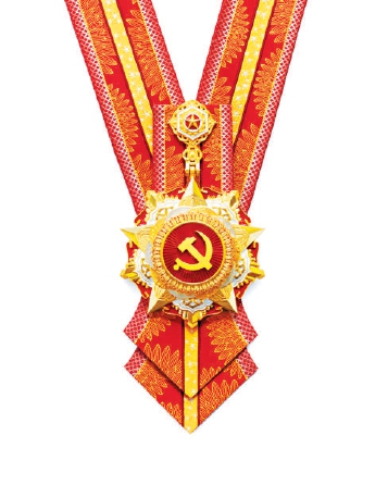 经中共中央批准，“七一勋章”颁授仪式将于6月29日上午10时在北京人民大会堂隆重举行。这是“七一勋章”。