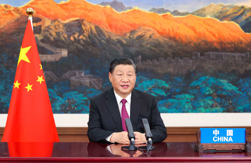 9月3日，国家主席习近平应邀以视频方式出席第六届东方经济论坛全会开幕式并致辞。