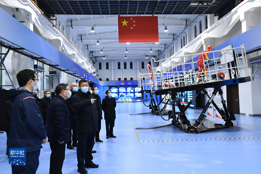 1月4日，中共中央总书记、国家主席、中央军委主席习近平在北京考察2022年冬奥会、冬残奥会筹办备赛工作。