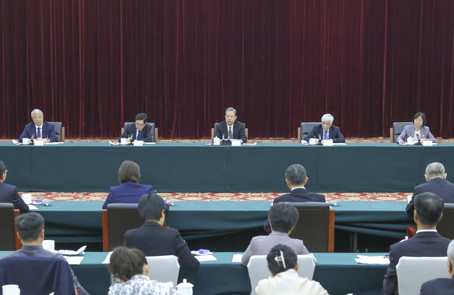 3月6日，中共中央政治局常委、全国人大常委会委员长赵乐际参加全国政协十四届二次会议民盟、农工党界委员联组会。