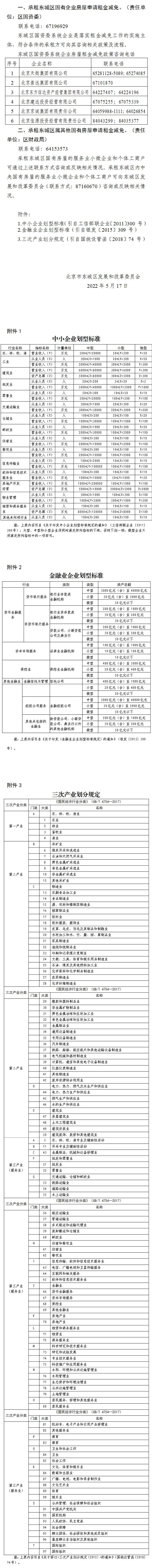 北京市东城区关于减免服务业小微企业和个体工商户承租国有房屋租金的通告.png