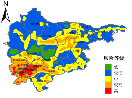 密云县暴雨洪涝灾害风险等级区划图.png
