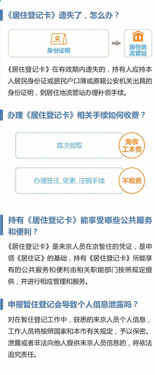 《北京市居住登记卡》办理使用指南