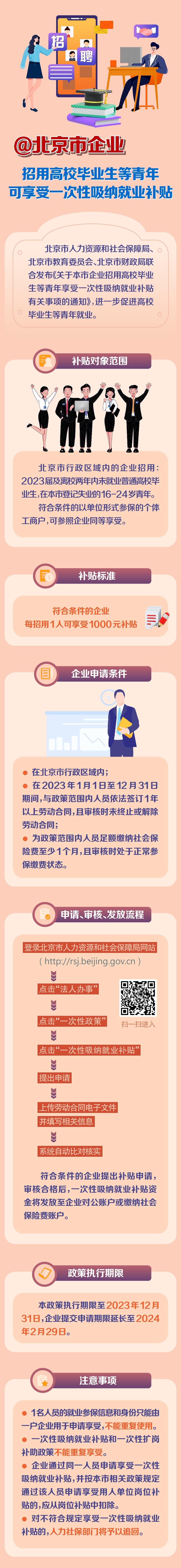 招用高校毕业生等青年可享受一次性吸纳就业补贴