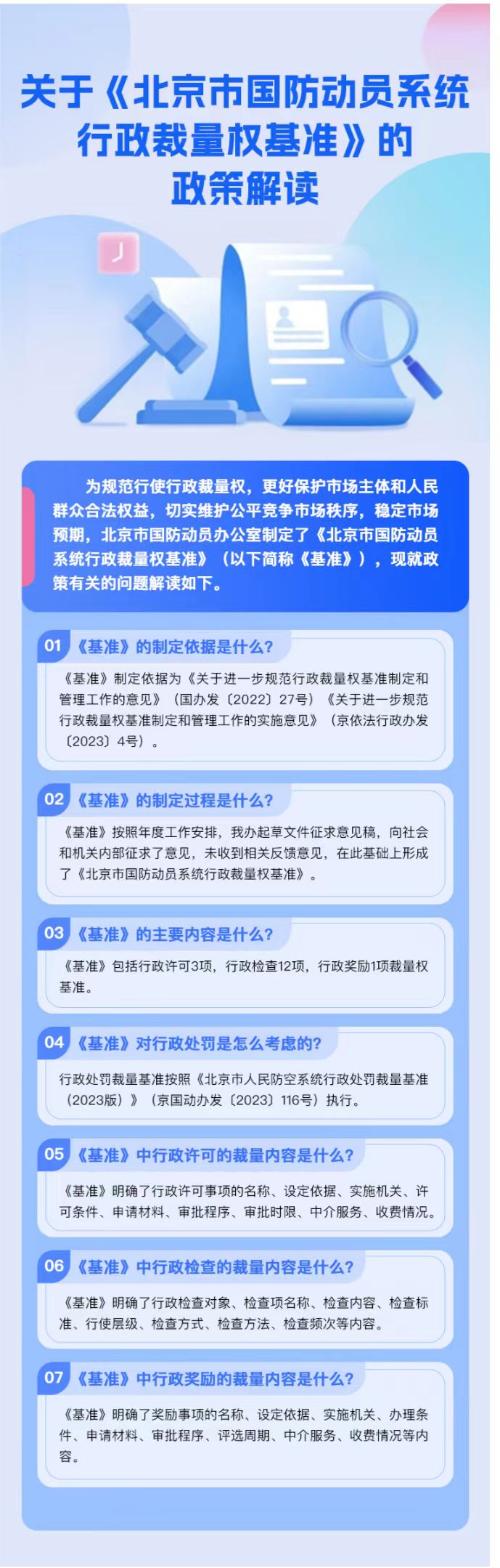一图读懂《北京市国防动员系统行政裁量权基准》