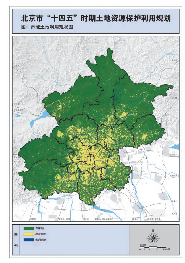 图1 市域土地利用现状图