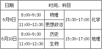 普通高中学业水平等级性考试时间安排.jpg
