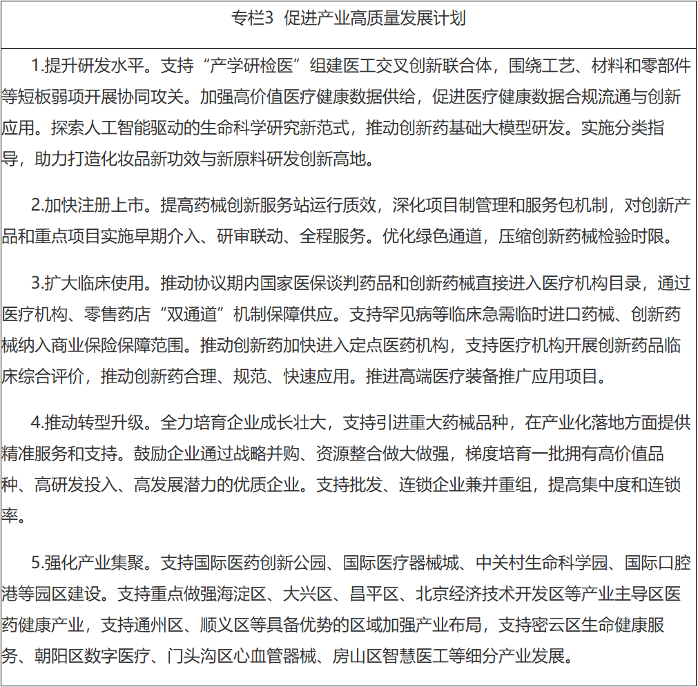 北京市药品监督管理局关于印发《北京市“十五五” 时期药品安全及高质量发展规划》的通知 北京市药品监督管理局关于印发《北京市“十五五” 时期药品安全及高质量发展规划》的通知
